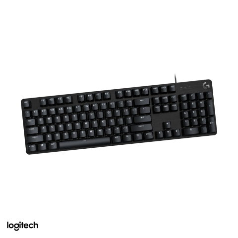 Tastatura Gaming - Tastatura mecanica de gaming Logitech G413 SE, cu fir USB, switch-uri tactile, retroiluminare alba, keycaps PBT, carcasa din aluminiu, layout US International, negru, 920-010437
