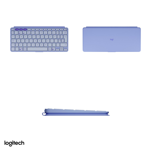 Tastatura portabila Bluetooth Logitech Keys-To-Go 2, ultra-subtire, cu capac integrat, 3 dispozitive, layout US International, lila, 920-012986 [3]