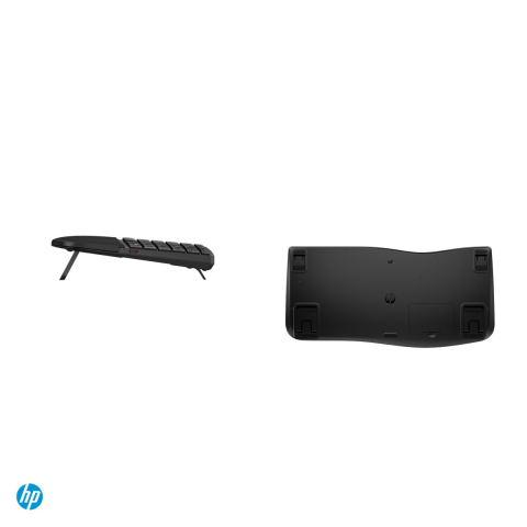Tastatura wireless HP 685 Comfort Dual-Mode, 2.4 GHz si Bluetooth, forma in val cu suport de palme, taste silentioase, tasta Copilot, layout US, negru, 8T6L9UT [4]