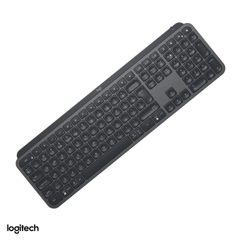 Accesorii IT - Tastatura wireless Logitech MX Keys for Business, Logi Bolt si Bluetooth, iluminare inteligenta, acumulator USB-C, Easy-Switch 3 dispozitive, layout US International, grafit, 920-010251