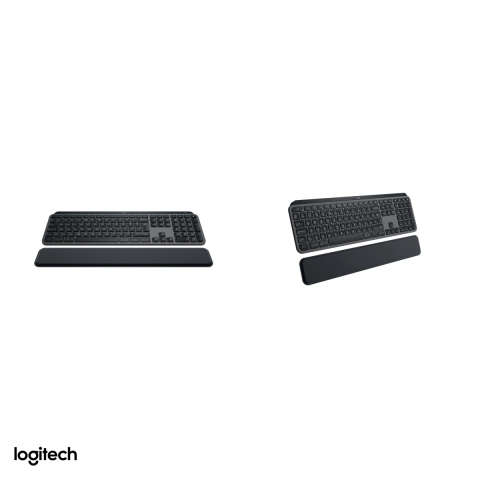 Tastatura wireless Logitech MX Keys S cu suport de palme, Logi Bolt si Bluetooth, iluminare inteligenta, acumulator USB-C, layout US International, grafit, 920-011589 [3]