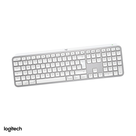 Accesorii IT - Tastatura wireless Logitech MX Keys S for Mac, Bluetooth, iluminare inteligenta, acumulator USB-C, Easy-Switch 3 dispozitive, layout US International pentru Mac, gri deschis, 920-011638