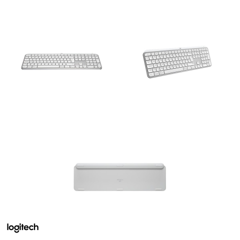 Tastatura wireless Logitech MX Keys S, Logi Bolt si Bluetooth, iluminare inteligenta, acumulator USB-C, Easy-Switch 3 dispozitive, layout US International, gri deschis, 920-011588 [3]