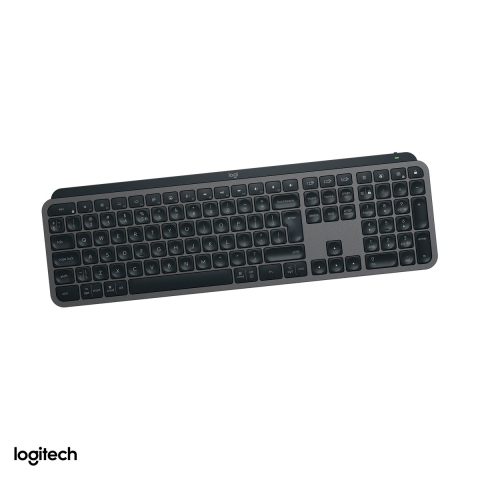Accesorii IT - Tastatura wireless Logitech MX Keys S, Logi Bolt si Bluetooth, iluminare inteligenta, acumulator USB-C, Easy-Switch 3 dispozitive, layout US International, grafit, 920-011587