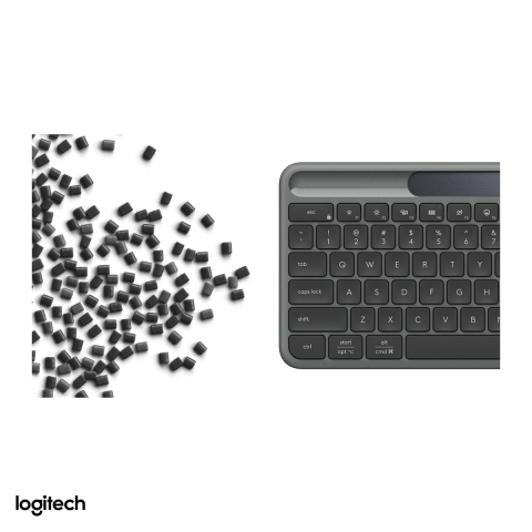 Tastatura wireless solara Logitech Signature Slim Solar+ K980, incarcare din lumina, Bluetooth, tasta AI, Easy-Switch 3 dispozitive, layout US International, grafit, 920-013764 [5]