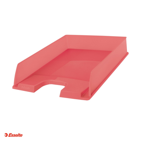 Organizatoare si suporturi de birou - Tavita documente Esselte Colour'Breeze, PS, A4, pentru arhivare, corai