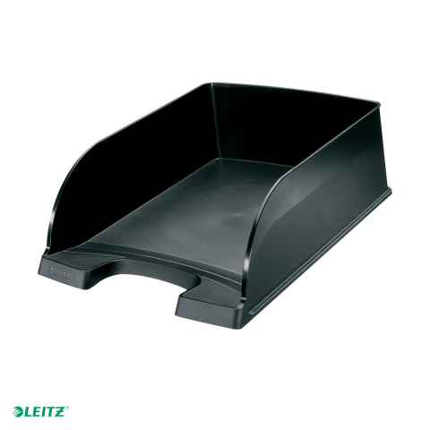Tavita documente Leitz Plus Jumbo, PS, A4, negru [0]