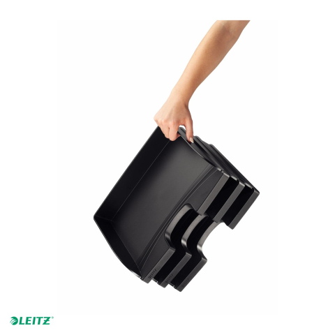 Tavita documente Leitz Plus, PS, A4 MAXI, landscape, negru [4]