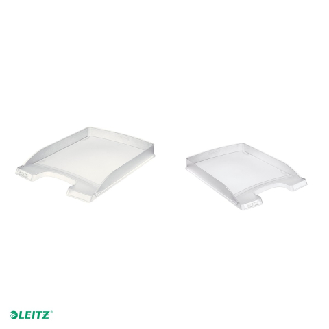 Tavita documente Leitz Plus Slim, PS, A4, capacitate de stocare redusa, ideala pentru uz zilnic, incolor [3]