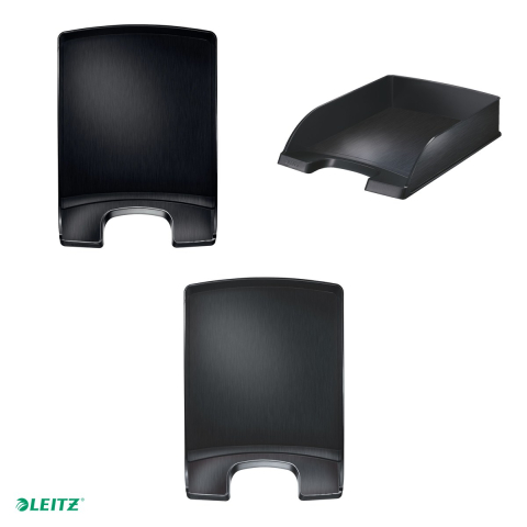 Tavita documente Leitz Style, PS, A4, negru Satin [3]