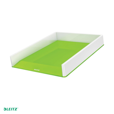 Tavita documente Leitz WOW, PS, A4, culori duale, verde [0]