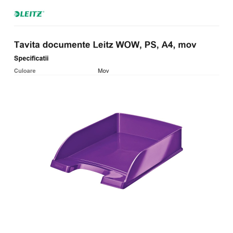 Tavita documente Leitz WOW, PS, A4, mov [2]