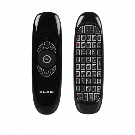 Telecomanda Smart iluminata cu functie de tastatura si mouse, Blow KS-3 11771, 2.4GHz, neagra [1]