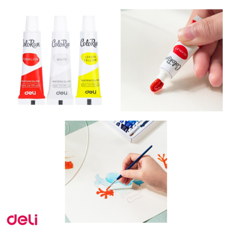 Tempera Deli, 12 culori 5 ml, diverse [3]
