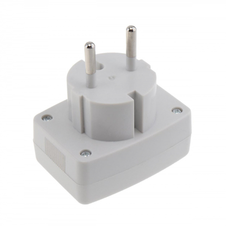 Tester electronic de tensiune AC/DC pentru stecher priza EU 220V, afisaj LCD, cu voltmetru 80 - 300V AC/DC, DM55-1, alb [3]