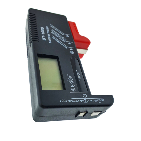 Tester electronic pentru baterii si acumulatori AA, AAA, C, D, 9V si butoni, Afisaj digital LCD, compatibil cu baterii alcaline, reincarcabile Ni-MH/Ni-Cd si baterii buton 1.5V,  portabil [6]