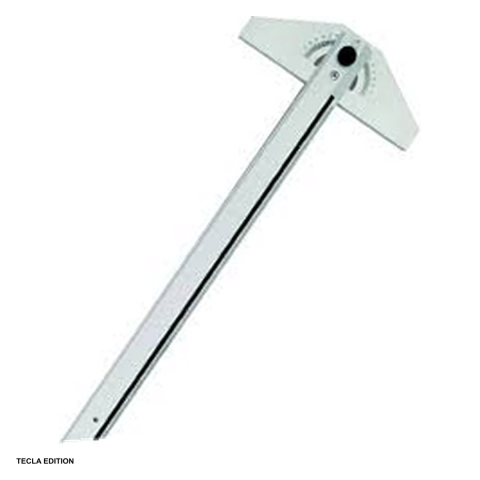 Desen tehnic si proiectare - Teu din aluminiu cu cap rotativ, 1 m