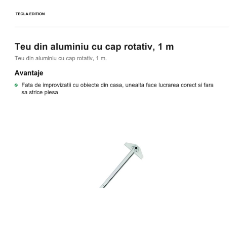 Teu din aluminiu cu cap rotativ, 1 m [1]
