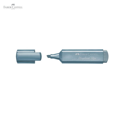Textmarker albastru metalizat Faber-Castell 1546, cerneala pe baza de apa, pentru accente stralucitoare [4]