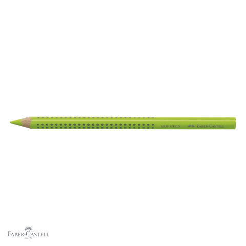 Textmarker creion Faber-Castell Grip fluorescent verde, mina 5.4 mm, zona ergonomica triunghiulara, pentru marcare texte [3]