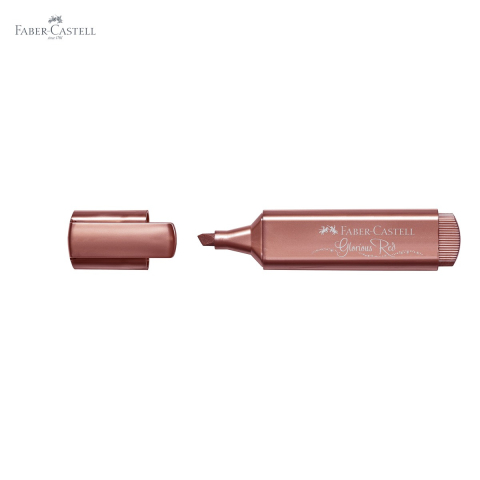 Textmarker rosu metalizat Faber-Castell 1546, cerneala pe baza de apa, pentru accente stralucitoare pe hartie [4]