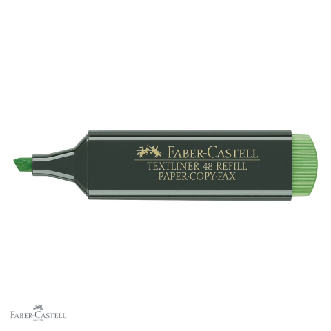Textmarker verde Faber-Castell 1548, varf tesit 3 grosimi, cerneala pe baza de apa, reincarcabil [3]
