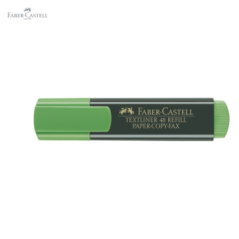 Textmarker verde Faber-Castell 1548, varf tesit 3 grosimi, cerneala pe baza de apa, reincarcabil [4]