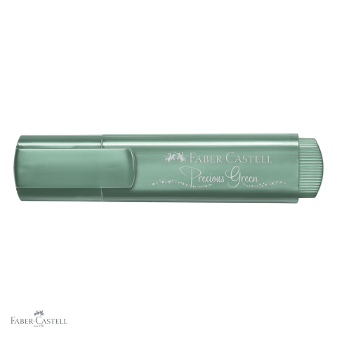 Textmarker verde metalizat Faber-Castell 1546, cerneala pe baza de apa, pentru accente stralucitoare pe hartie [3]
