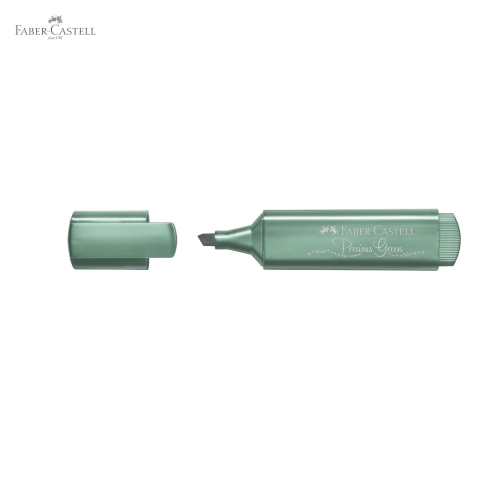 Textmarker verde metalizat Faber-Castell 1546, cerneala pe baza de apa, pentru accente stralucitoare pe hartie [4]