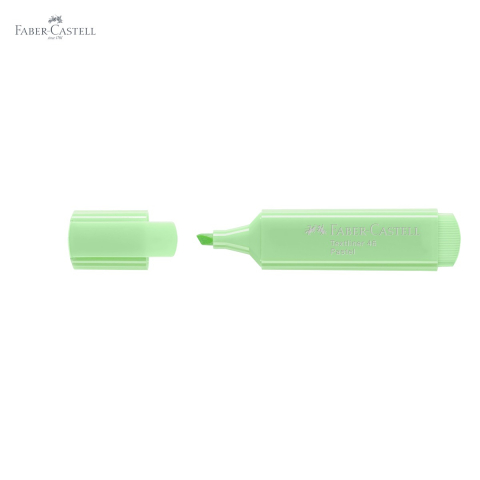 Textmarker verde pastel Faber-Castell 1546, cerneala pe baza de apa, linie reglabila, pentru birou si studiu [4]