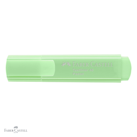 Textmarker verde pastel Faber-Castell 1546, cerneala pe baza de apa, linie reglabila, pentru birou si studiu [3]