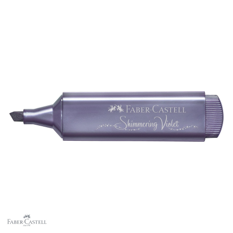 Textmarker violet metalizat Faber-Castell 1546, cerneala pe baza de apa, pentru accente stralucitoare pe hartie [3]