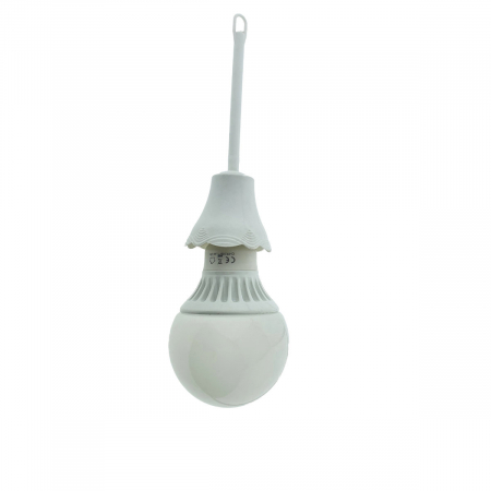 Tija cu dulie tip E27, ceramic, lungime 155mm, 10A, 230V, 40423, alba [4]