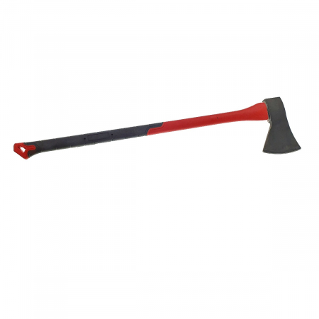 Topor pentru despicat, 2.45 Kg, cu coada din fibra si maner izolat anti-alunecare , lungime 88 cm, rosu cu negru [1]