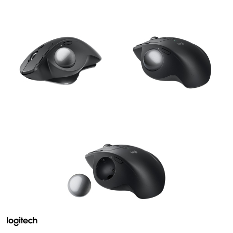 Trackball wireless Logitech MX Ergo S, Logi Bolt si Bluetooth, inclinare reglabila 0-20 de grade, clicuri silentioase, 8 butoane, acumulator USB-C 120 de zile, grafit, 910-007260 [4]