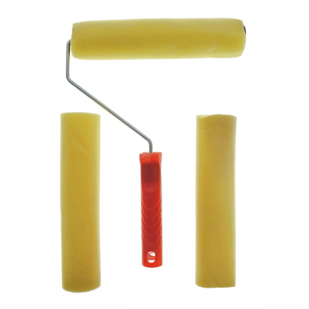 Unelte zugravit - Trafalet cu burete, 320x230x50mm, cu 2 rezerve de 220 mm lungime si 50mm diametru