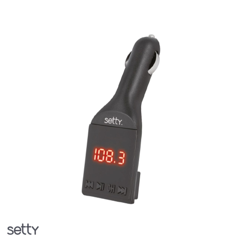 Car FM - Transmitator FM Setty Bluetooth TFM-00, USB tip A, Negru