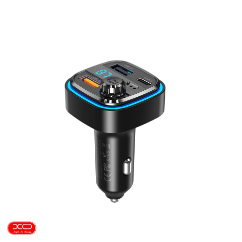 Car FM - Transmitator FM XO BCC08 Bluetooth MP3 incarcator auto 3,1A, USB tip A, USB-C, 15 W, 3,10 A, Negru