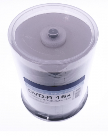 DVD-R printabil - TRAXDATA DVD-R 4,7GB 16X PRO HI-RES WHITE INK-PRINT CAKE*100 907C1016IPROP