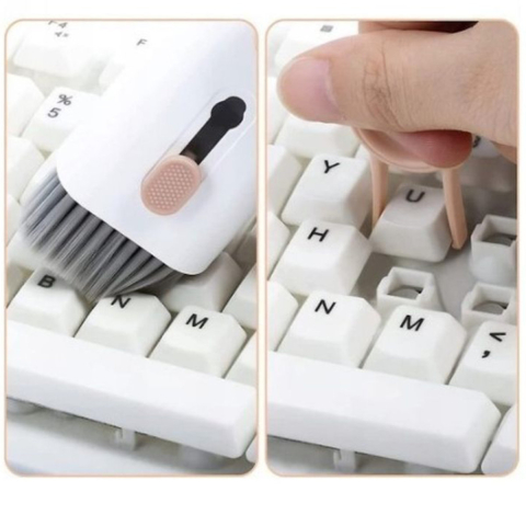 Trusa de curatare electronice 6 in 1 cu spray, perie, extractor taste pentru ecrane, tastaturi, casti, camera foto, set complet [2]