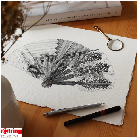 Trusa Isograph College Rotring pentru Desen Tehnic, Set Profesional cu 3 Stilouri, Creion si Accesorii [4]