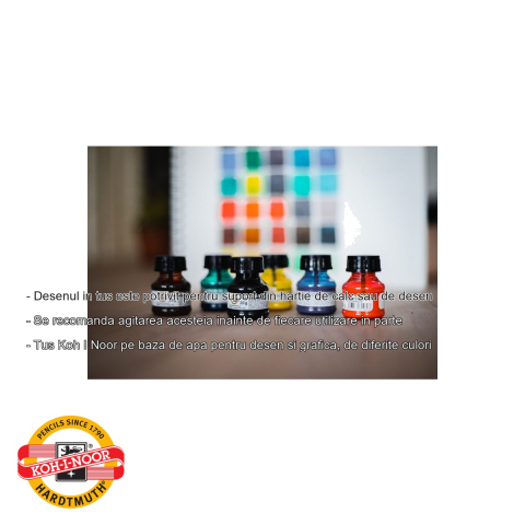 Tus desen alb Koh-I-Noor, 20g, pe baza de apa, pentru desen tehnic si grafica [1]