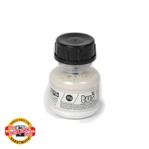 Birotica papetarie - Tus desen alb Koh-I-Noor, 20g, pe baza de apa, pentru desen tehnic si grafica