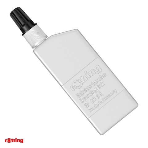 Birotica papetarie - Tus pentru desen tehnic Rotring, 23 ml, alb