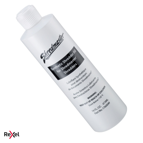 Distrugatoare documente si accesorii - Ulei pentru distrugatoare de documente Rexel, neinflamabil, sticla cu aplicare usoara, pentru o durata lunga de viata a distrugatorului, 473 ml, 65x65x220 mm