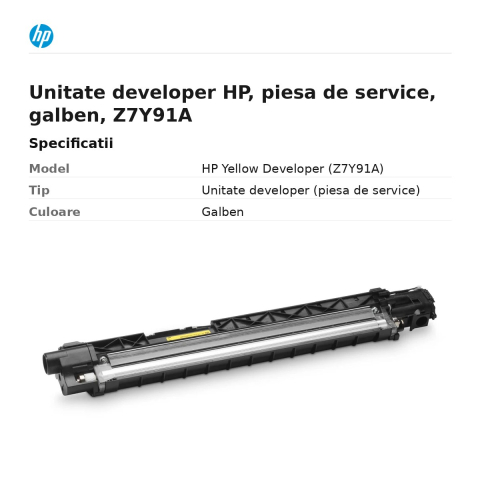 Unitate developer HP, piesa de service, galben, Z7Y91A [2]
