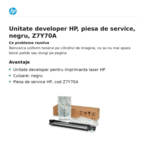 Unitate developer HP, piesa de service, negru, Z7Y70A [1]
