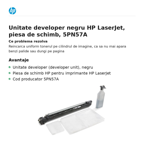 Unitate developer negru HP LaserJet, piesa de schimb, 5PN57A [1]