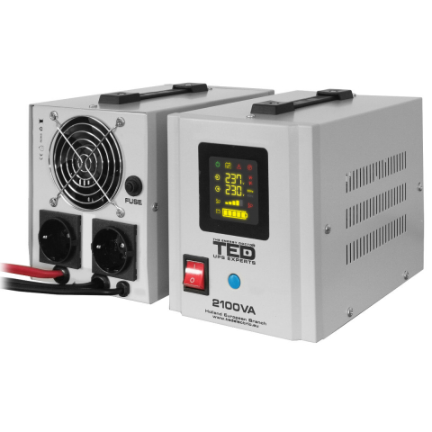 UPS Centrala Termica 2100VA 1400W Runtime Extins • Sinus Pur • 2xSchuko • LCD • 2xBaterii Externe • Komplet6 Protectie • TED Electric TED000347 [1]