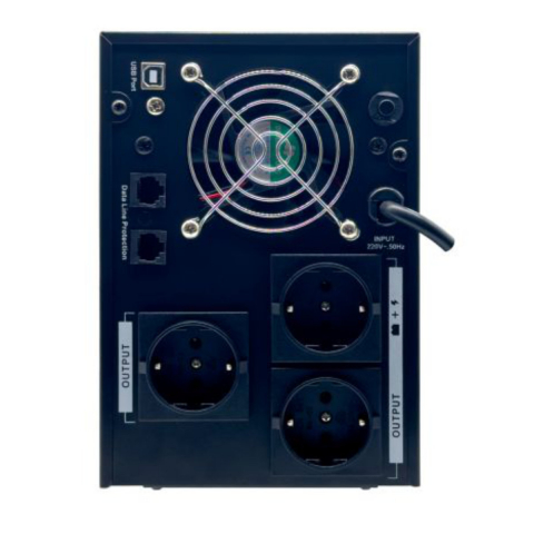 UPS Line Interactive 2200VA 1250W LCD 3 Iesiri Schuko Management USB AVR Autonomie Extinsa pentru Servere & Sisteme Securitate TED Electric TED004666 [3]